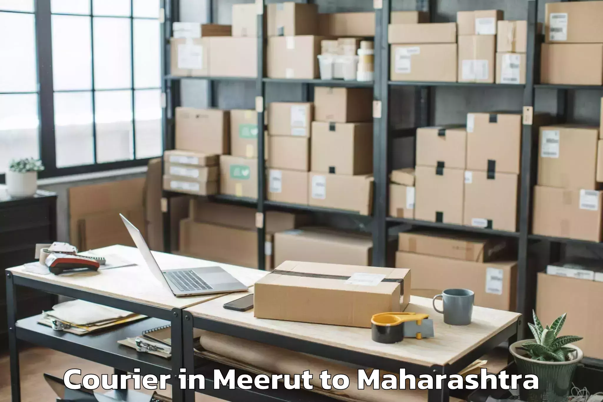 Easy Meerut to Boisar Courier Booking